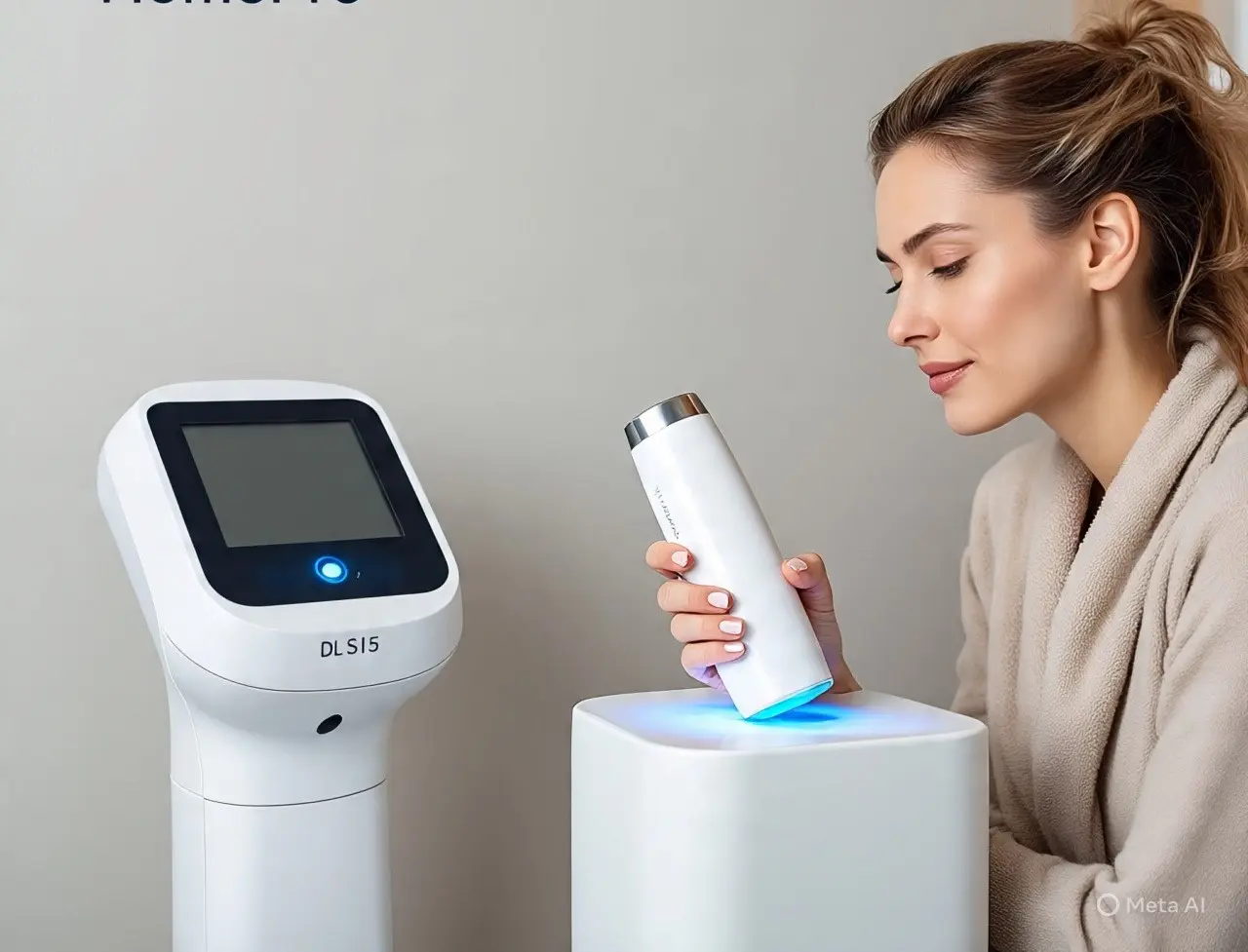 Professionelles Laser-Haarentfernungsgerät EvoLight Pro für alle Haut- und Haartypen in einem hellen Kosmetikstudio